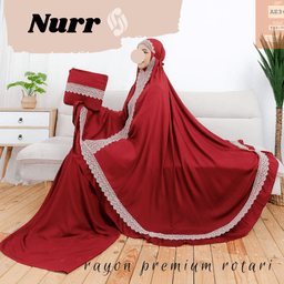 Mukena Polos Renda Premium